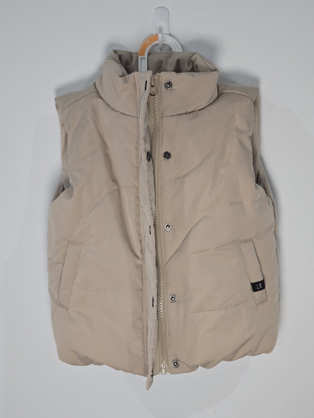 Little Bipsy Beige Puffer Vest for Kids